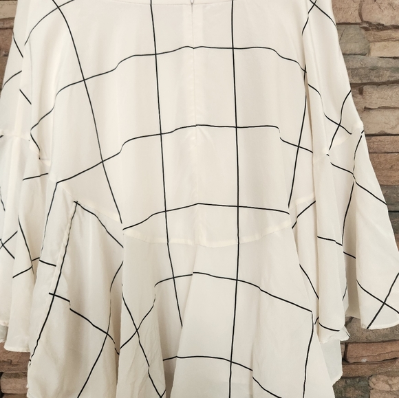 Club Monaco Windowpane Print (SILK) - Picture 5 of 7